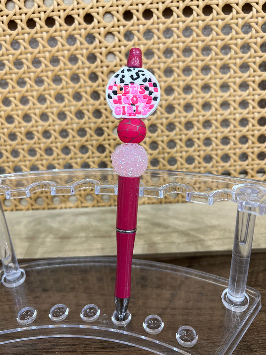 Lets Go Girls Beaded Pen