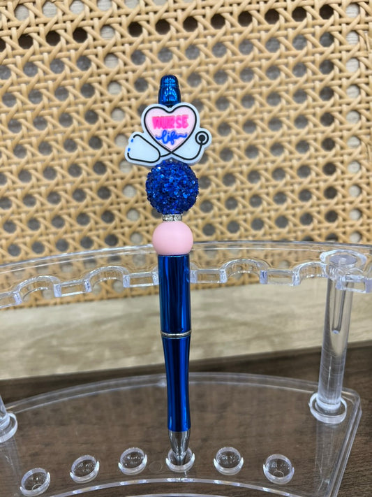 Nurse Life Beaded Pen