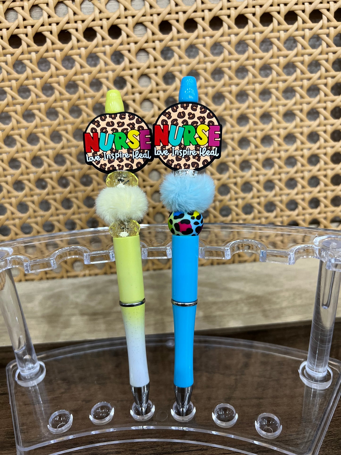 Leopard Nurse Beaded Pens