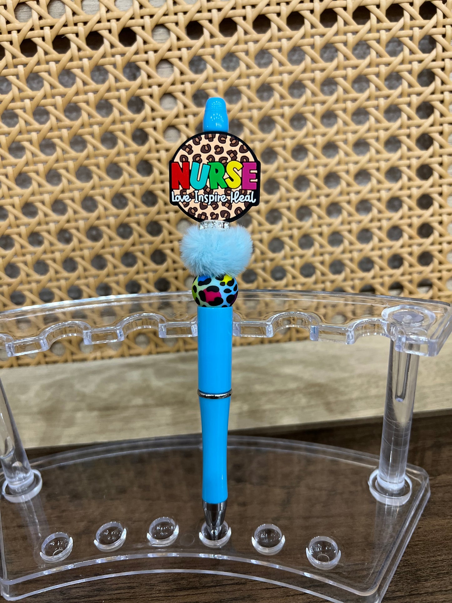 Leopard Nurse Beaded Pens