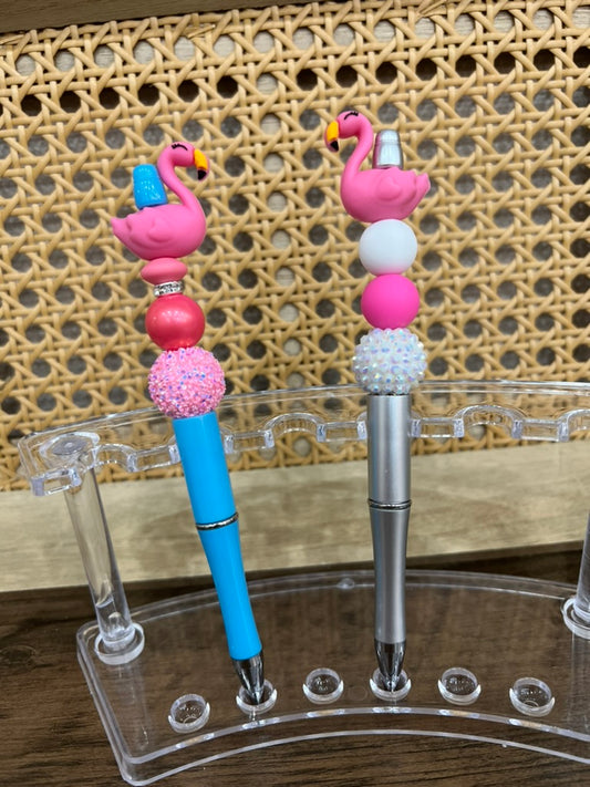 Flamingo Beaded Pens