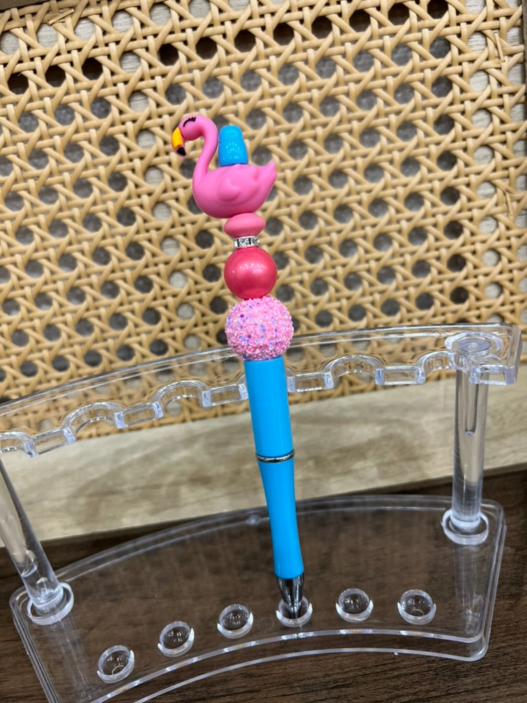 Flamingo Beaded Pens