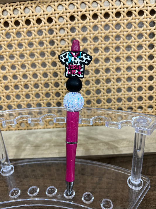 Scrub Life Beaded Pen