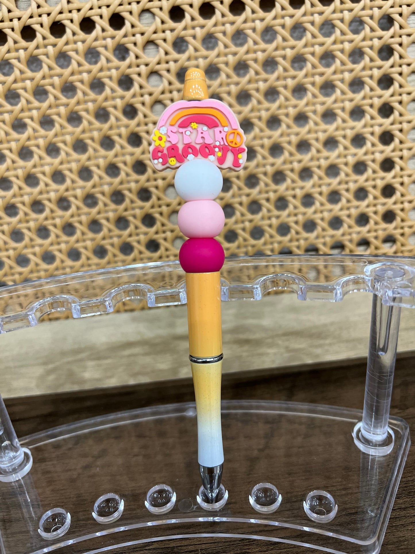 Star Groovy Beaded Pen