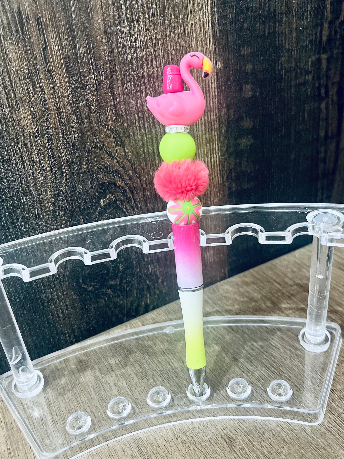 Flamingo Beaded Pens